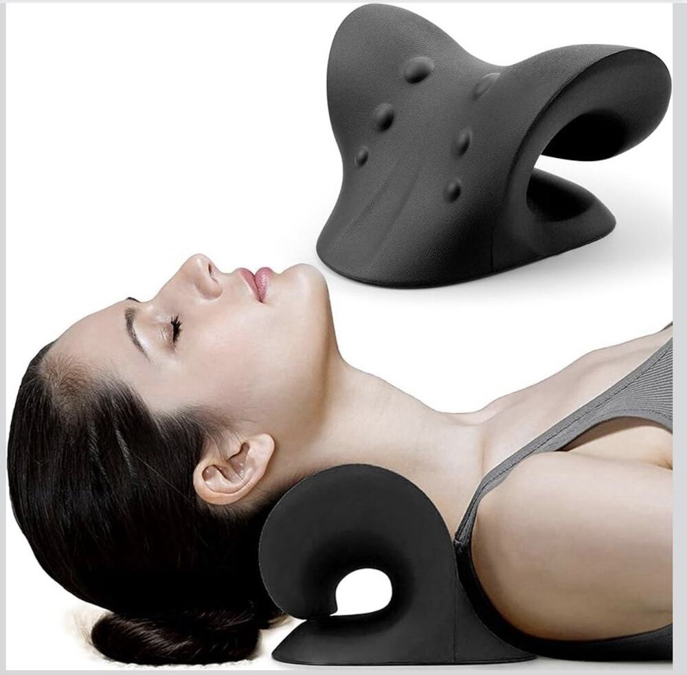 RESTCLOUD Neck & Shoulder Relaxer Stretcher Chiropractic Pillow TMJ Pain Relief